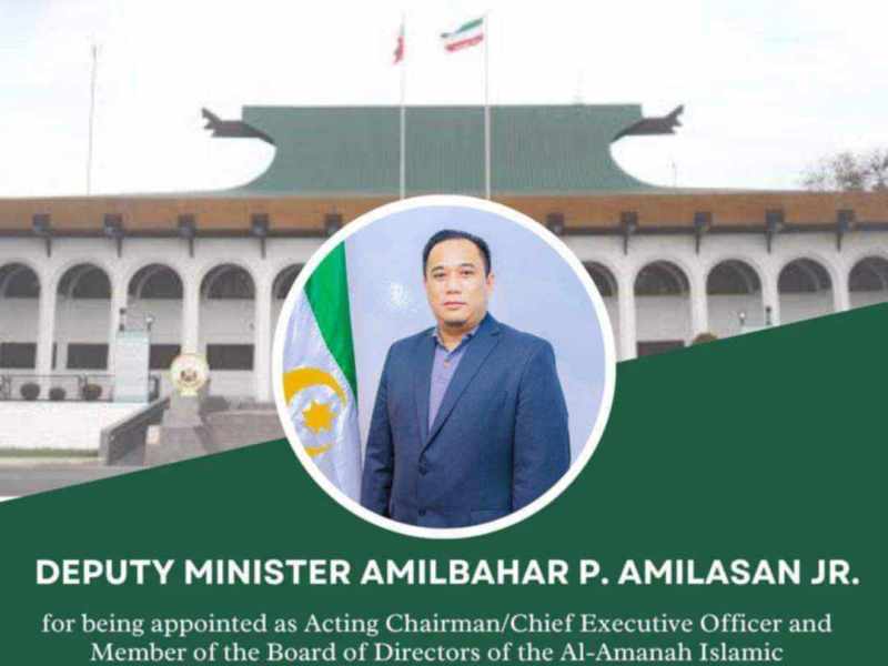 Amilbahar P. Amilasan Jr.: Acting Chairman and CEO of Al-Amanah Islamic Investment Bank